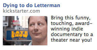 Dying to do letteraman facebook ad